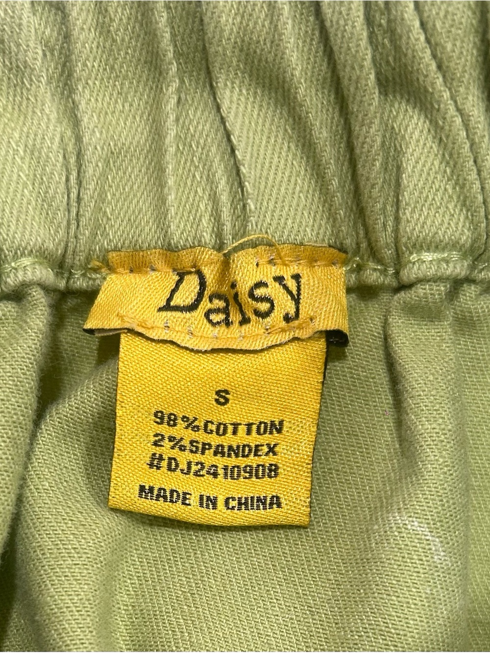 NWT Daisy SZ S Strapless Cargo Jumpsuit in Sage Green/Bust 24”-32” - Picture 9 of 9